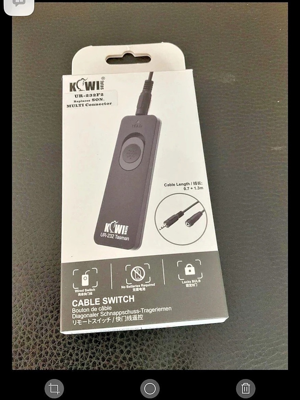 Kiwi fotos UR-232F2 Multiconnector For Sony Camera (Read Description